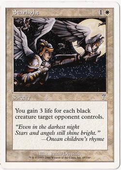 2001 Magic the Gathering 7th Edition #49 Starlight Front