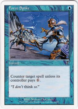 2001 Magic the Gathering 7th Edition #76 Force Spike Front