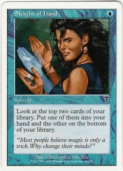 2001 Magic the Gathering 7th Edition #98 Sleight of Hand Front