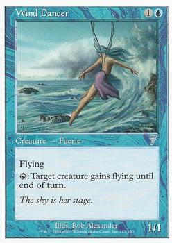 2001 Magic the Gathering 7th Edition #113 Wind Dancer Front