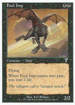 2001 Magic the Gathering 7th Edition #136 Foul Imp Front