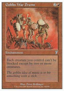 2001 Magic the Gathering 7th Edition #194 Goblin War Drums Front