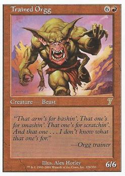 2001 Magic the Gathering 7th Edition #224 Trained Orgg Front