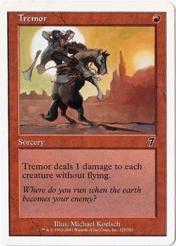 2001 Magic the Gathering 7th Edition #225 Tremor Front
