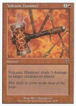 2001 Magic the Gathering 7th Edition #226 Volcanic Hammer Front