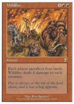 2001 Magic the Gathering 7th Edition #228 Wildfire Front