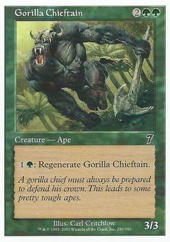 2001 Magic the Gathering 7th Edition #250 Gorilla Chieftain Front