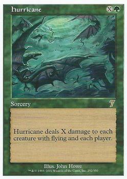 2001 Magic the Gathering 7th Edition #252 Hurricane Front