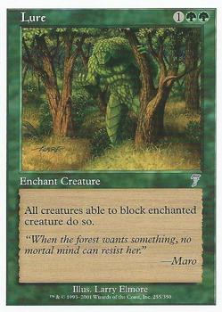 2001 Magic the Gathering 7th Edition #255 Lure Front