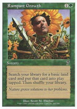 2001 Magic the Gathering 7th Edition #262 Rampant Growth Front