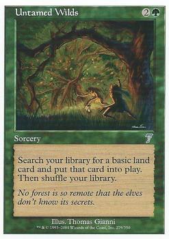 2001 Magic the Gathering 7th Edition #279 Untamed Wilds Front