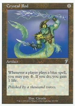 2001 Magic the Gathering 7th Edition #291 Crystal Rod Front