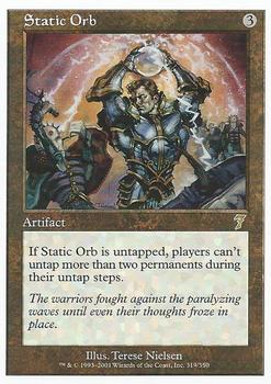 2001 Magic the Gathering 7th Edition #319 Static Orb Front