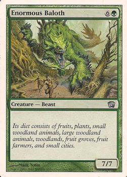 2003 Magic the Gathering 8th Edition #S6 Enormous Baloth Front