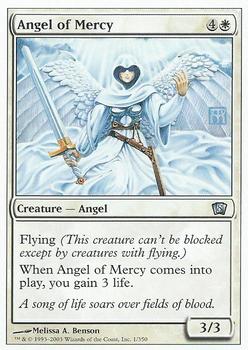 2003 Magic the Gathering 8th Edition #1 Angel of Mercy Front