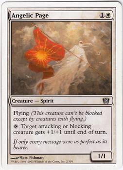 2003 Magic the Gathering 8th Edition #2 Angelic Page Front