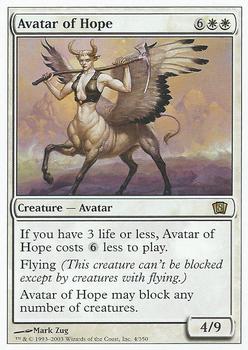 2003 Magic the Gathering 8th Edition #4 Avatar of Hope Front