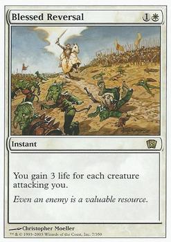 2003 Magic the Gathering 8th Edition #7 Blessed Reversal Front