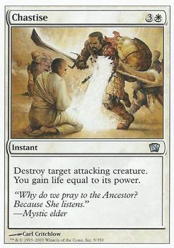 2003 Magic the Gathering 8th Edition #9 Chastise Front