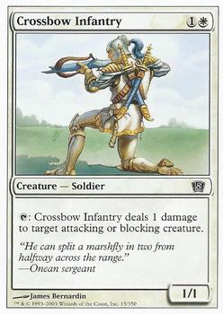 2003 Magic the Gathering 8th Edition #15 Crossbow Infantry Front