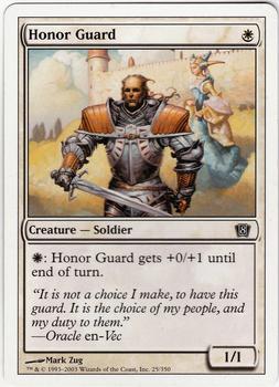 2003 Magic the Gathering 8th Edition #25 Honor Guard Front