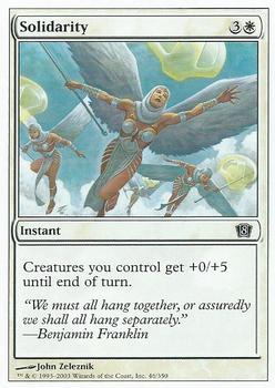 2003 Magic the Gathering 8th Edition #46 Solidarity Front