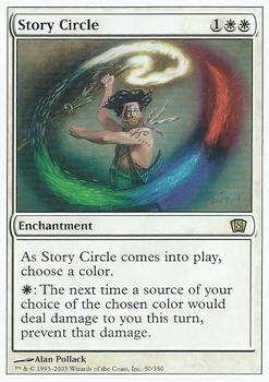 2003 Magic the Gathering 8th Edition #50 Story Circle Front