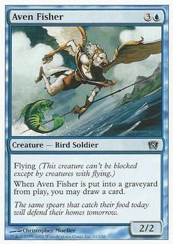 2003 Magic the Gathering 8th Edition #61 Aven Fisher Front