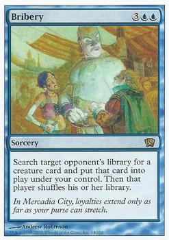 2003 Magic the Gathering 8th Edition #64 Bribery Front