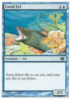 2003 Magic the Gathering 8th Edition #70 Coral Eel Front