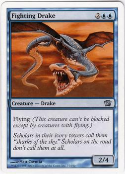 2003 Magic the Gathering 8th Edition #77 Fighting Drake Front