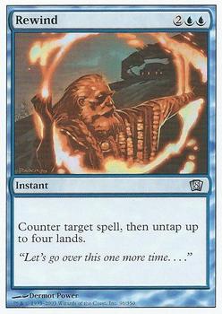 2003 Magic the Gathering 8th Edition #96 Rewind Front