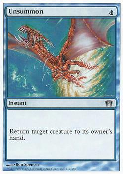 2003 Magic the Gathering 8th Edition #112 Unsummon Front