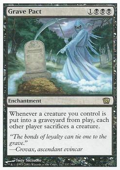 2003 Magic the Gathering 8th Edition #137 Grave Pact Front