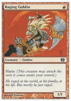 2003 Magic the Gathering 8th Edition #212 Raging Goblin Front