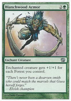 2003 Magic the Gathering 8th Edition #234 Blanchwood Armor Front