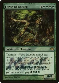2005 Magic the Gathering 9th Edition #242 Force of Nature Front