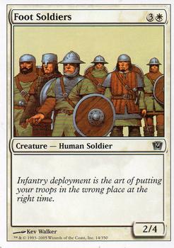 2005 Magic the Gathering 9th Edition #14 Foot Soldiers Front