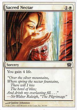 2005 Magic the Gathering 9th Edition #38 Sacred Nectar Front
