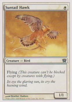 2005 Magic the Gathering 9th Edition #49 Suntail Hawk Front