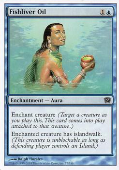 2005 Magic the Gathering 9th Edition #77 Fishliver Oil Front