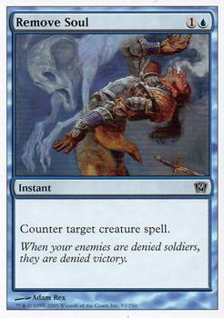 2005 Magic the Gathering 9th Edition #93 Remove Soul Front