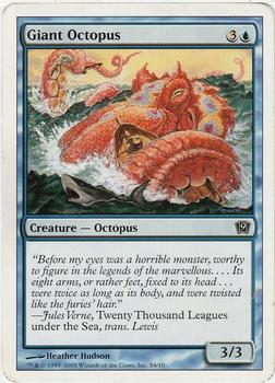 2005 Magic the Gathering 9th Edition #S4 Giant Octopus Front