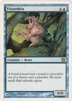 2005 Magic the Gathering 9th Edition #S7 Vizzerdrix Front