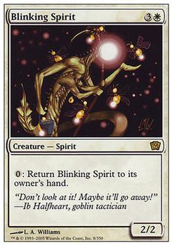 2005 Magic the Gathering 9th Edition #8 Blinking Spirit Front
