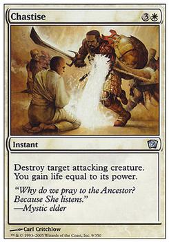 2005 Magic the Gathering 9th Edition #9 Chastise Front