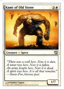 2005 Magic the Gathering 9th Edition #24 Kami of Old Stone Front