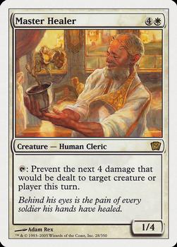 2005 Magic the Gathering 9th Edition #28 Master Healer Front