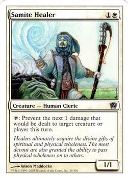 2005 Magic the Gathering 9th Edition #39 Samite Healer Front