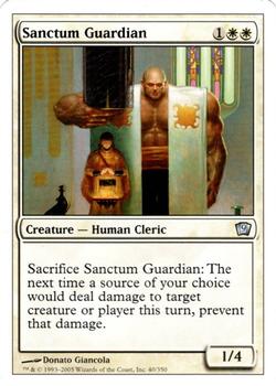 2005 Magic the Gathering 9th Edition #40 Sanctum Guardian Front